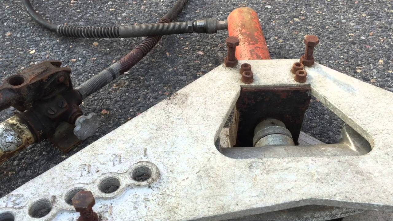 西田製作所 油圧鋼管曲機 NC-PB パイプベンダー 動作確認 - YouTube