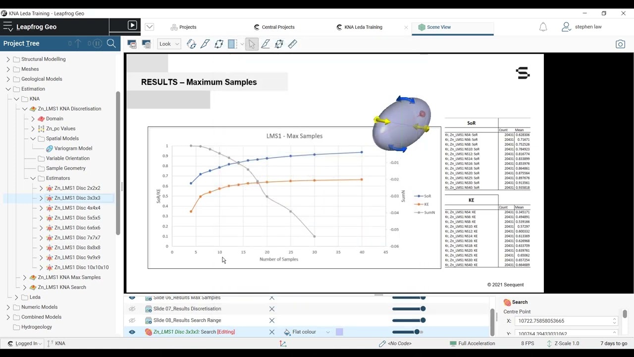 Learn Kriging Neighbourhood Analysis with LeapFrog/KQNA с помощью LeapFrog