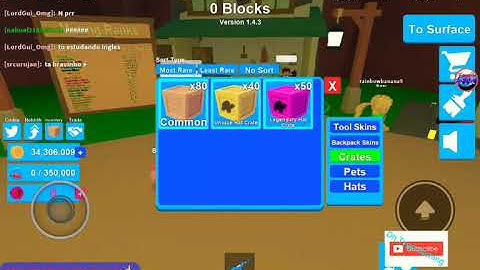 ROBLOX Mining Simulator 100 LEGENDARY HAT CRATES OPENING! Part 2/2 #ad