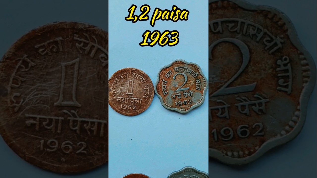 1,2 paise  coin 1963 