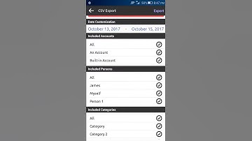 Using Moneypad - Exporting CSV (Advance Mode)
