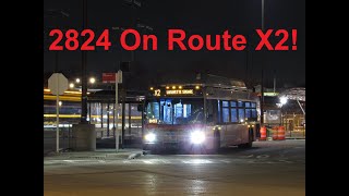 NeoplanDude | WMATA Metrobus 2007 New Flyer C40LFR #2824 On Route X2!