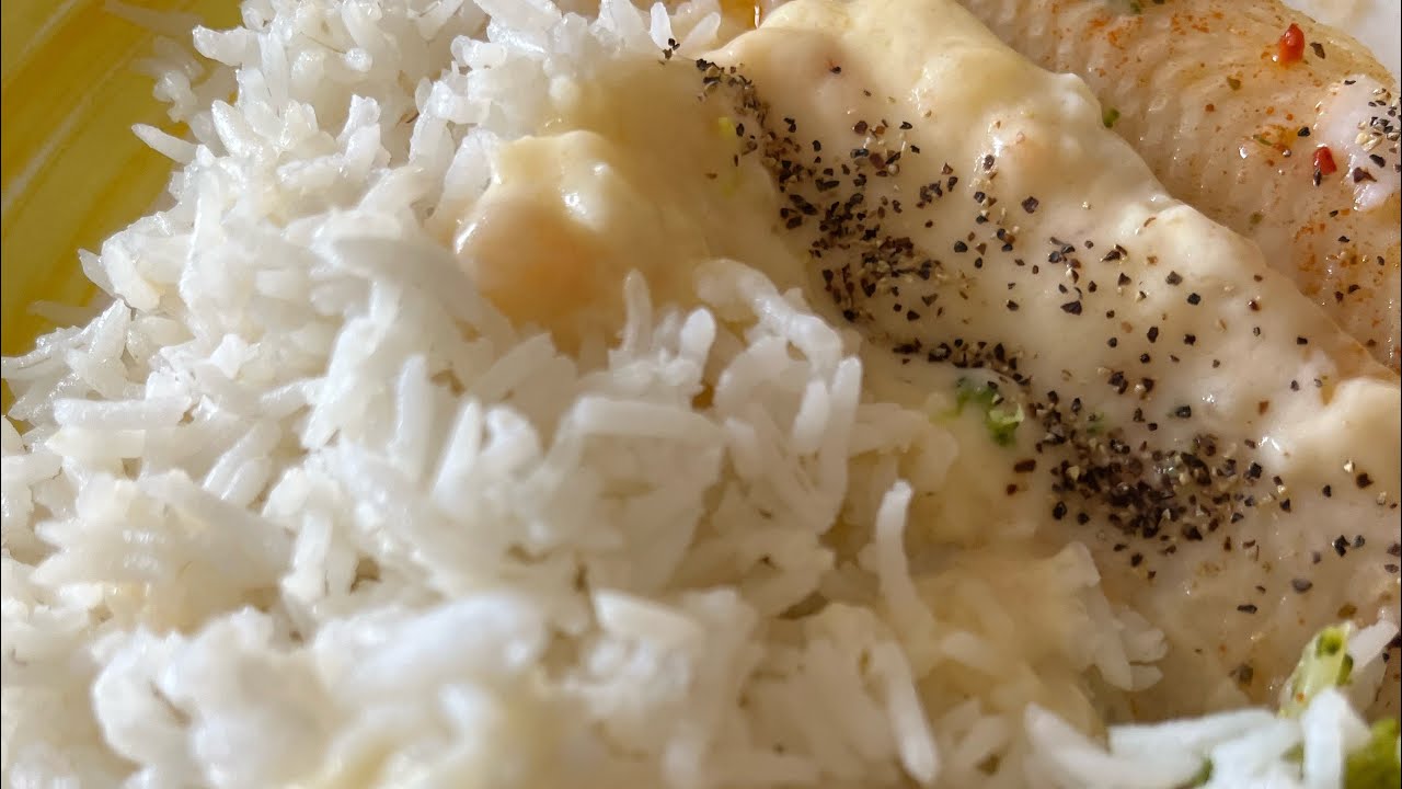 Fish Rice Brocoli Rice, fish fillet with cream , brocoli 🥦 - YouTube