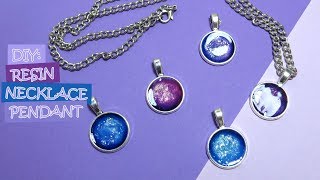 DIY: Resin Necklace Pendant | Galaxy Pendant