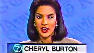 Celebrity ABC7 Chicago News Brief With Cheryl Burton From 1995 (WLS-TV) Profile