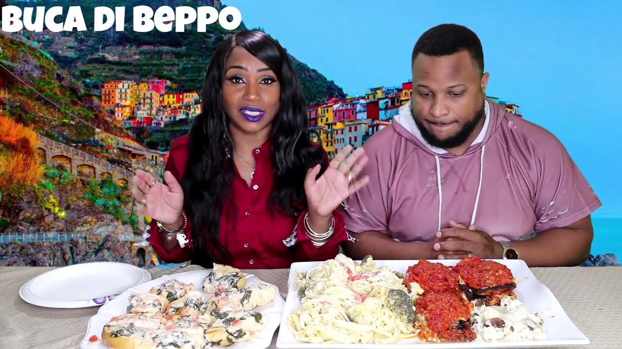 Buca di Beppo Italian Mukbang