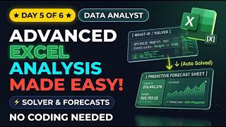 Master Advanced Excel Analysis | Data Anslyst (Day 5 of 6)