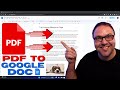 How to convert pdf to google doc