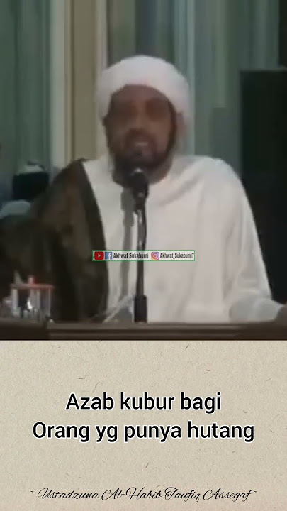 AZAB KUBUR BAGI ORANG YG PUNYA HUTANG #habibtaufiqassegaf #hutang #shorts