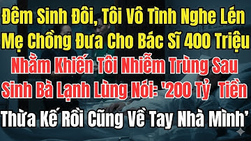 Đêm Sinh Đôi Tôi Nghe Lén Mẹ Chồng Đưa 400 Triệu Cho Bác Sĩ Làm Tôi Nhiễm Trùng Nói 200 Tỷ Về Tay Bà