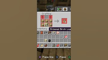 Minecraft How to make a stone pickaxe #minecraft #craft #shorts