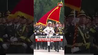 Trump & Xi Jinping Watch Parade in Beijing | High-Profile Diplomatic Moment #trump #xijinping