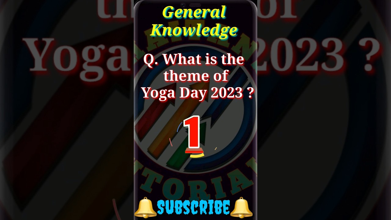 Yaga day 🧘‍♂️ Theme of Yoga day 2023 