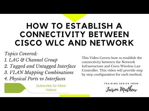 How to establish a connectivity between Cisco WLC and Network