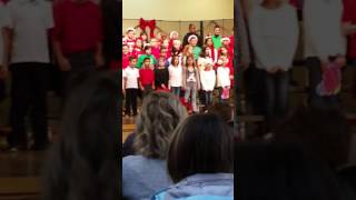 Noah's 3rd grade Christmas program