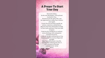 Thumbnail of A Morning Prayer For Today | A Prayer To Start Your Day