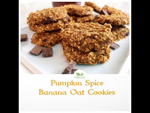 Pumpkin Spice Banana Oat Cookies