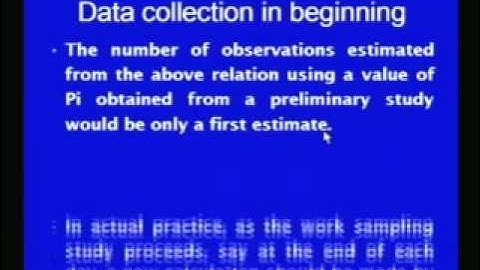Mod-3 Lec-12 Work Measurement:Work Sampling