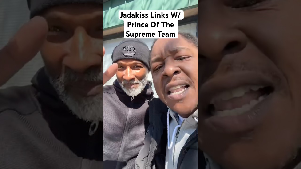 Jadakiss Links With Supreme Team’s OG Gerald Prince Miller In Yonkers.