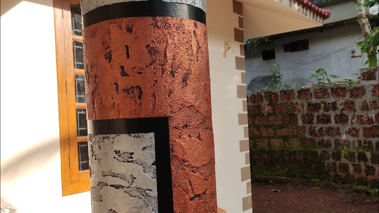 pillar design texture putty - YouTube