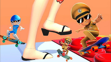 Little Singham Skater vs Tippy Toe 3D - All Levels Gameplay iOS,Android Part 2
