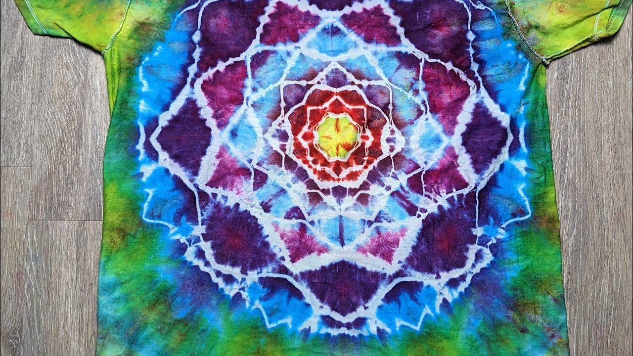 T-shirt Manches Longues Dark Rainbow Mandala Tie Dye – Taille S – 100% Coton Gildan – Neuf Sans étiquettes