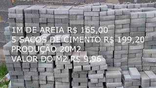 Piso Bloquete/Paver  - Vale a pena fazer em casa ou comprar pronto??
