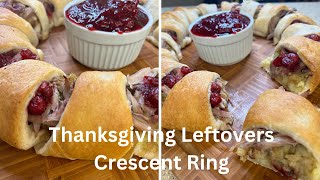 Thanksgiving Leftovers Crescent Ring | Easy Leftovers Recipe
#thanksgivingleftovers #turkeycrescentring #leftovers
This recipe is a fantastic way to use up those Thanksgiving leftovers, transforming them into a delicious and easy-to-make crescent ring. Its packed with the flavors of turkey, stuffing, mashed potatoes, and cranberry sauce, all wrapped up in a golden, flaky crescent roll crust. Perfect for a post-Thanksgiving brunch or a casual family dinner. So, lets get baking! 👩🍳👨🍳
If you like this video, please give it a thumbs up and leave me a comment. If youre not subscribed to my channel, please consider subscribing.
Happy Baking ~ Wendy
This is a collaboration for #thanksgivingleftovers hosted by Annies Smoking Pot
https://www.youtube.com/@anniessmokingpot
Click on the hashtag to get more recipe ideas.
https://www.youtube.com/playlist?list=PL77-LGSlbA62T0R5N7wL6zROlmZp3vvVP
Ingredients
▢1 (16oz.) can crescent rolls
▢1 cup mashed potatoes
▢1 cup stuffing
▢2 cups shredded turkey
▢½ cup cranberry sauce
▢2 tablespoons salted butter
Instructions
Preheat the oven to 375°F and line a baking sheet with parchment paper.
Unroll and separate the rolls and arrange them in a starburst, slightly overlapping the corners of the lower corners of the triangles.
Use a medium cookie scoop to portion out the mashed potatoes on the thicker end of the rolls and use a spoon or rubber spatula to flatten the mashed potatoes.
Top the mashed potatoes with the stuffing followed by the turkey.
Top the turkey with 1 tablespoon of cranberry sauce per roll.
Gently pull the points of the rolls up and over the mounds of filling and tuck the point in to secure them.
Brush the rolls with 1 tablespoon of melted butter and then bake for 17 to 20 minutes until the tops of the rolls begin to turn a golden brown.
Music
Youtube - Sweet
Royalty Free Music - by Bensound
iMovie Music -
Like & Subscribe for more baking and cooking goodness
https://www.youtube.com/channel/simplywendylivelovebake
Follow Me:
Website - https://www.simply-wendy.com
Instagram - https://instagram.com/wendykernmurphy/ Thanksgiving Leftovers Crescent Ring | Easy Leftovers Recipe