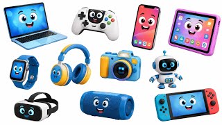 Learn Computer Gadgets for Kids | Cute Cartoon Tech Video | Fun Learning Video for Children