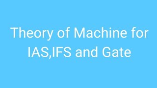 Turning moment and flywheel (Dynamic force Analysis)