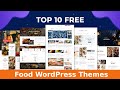 10 Best Free Food WordPress Themes | Free Wordpress Themes For Food Website | Wpshopmart