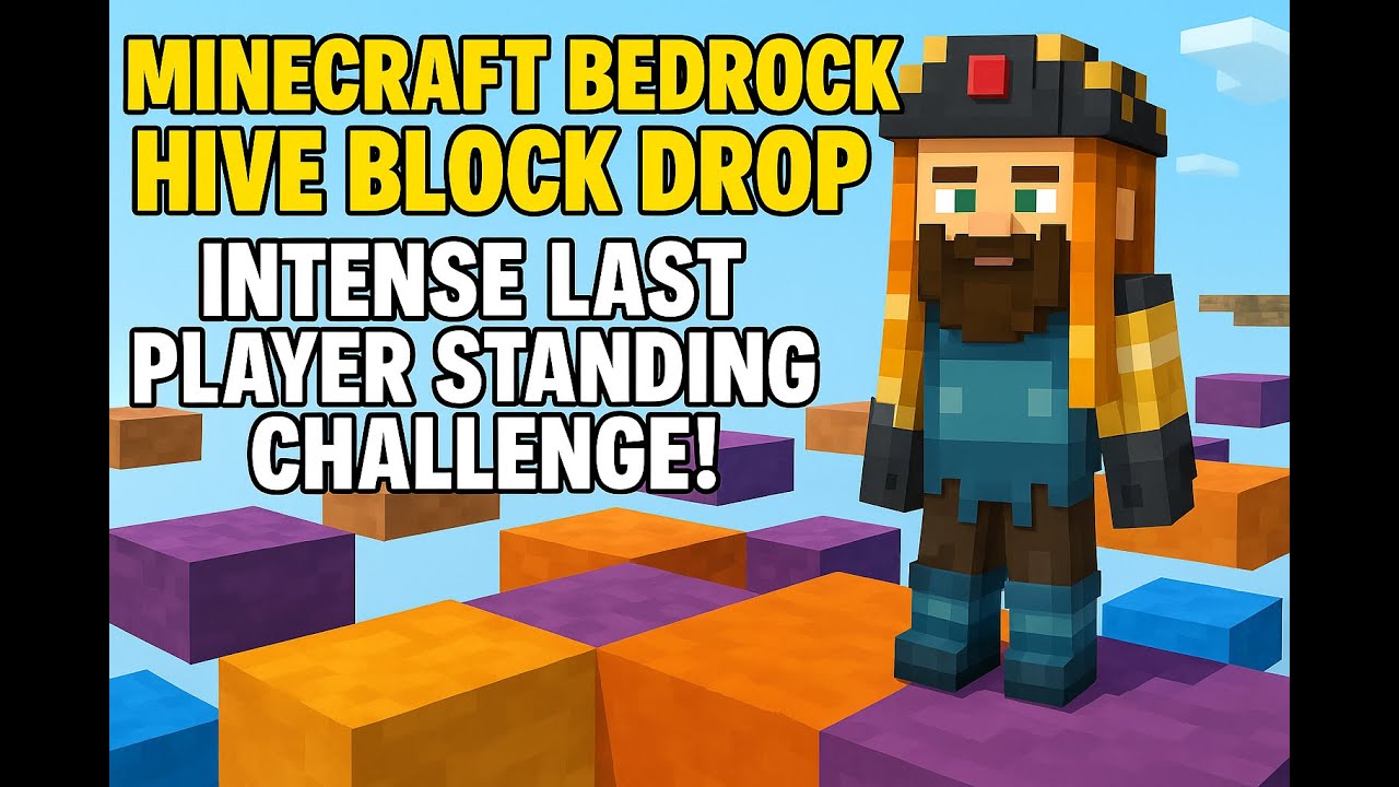 Minecraft Bedrock Hive Block Drop Gameplay – Intense Last Player ...