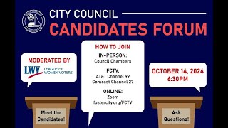 City Council candidate forum