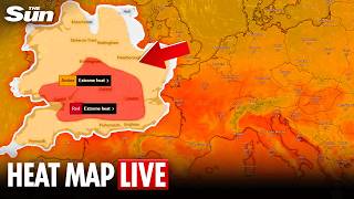 LIVE: Heat map showing temperatures across Europe as UK faces record-breaking 38C sunshine