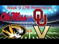 My College Football Week 9 Predictions