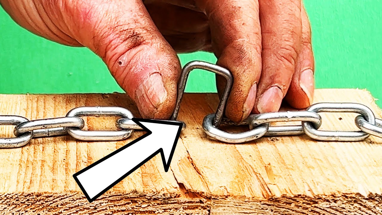 How to Attach a Metal Chain to a Tree | DIY Tools - YouTube