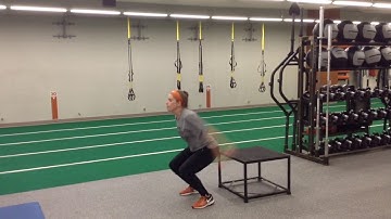 Box Drops with countermovement jump