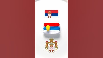 What color do mixed flags make?🇷🇸🇭🇺 #satisfyingart #colormixing #paintmixing #asmr #sivasiimagine