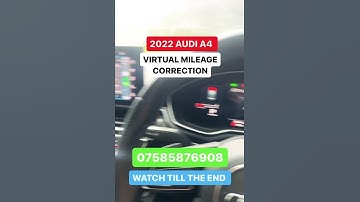 Audi Virtual Mileage Correction 2022! We Can Correct Most Make & Models