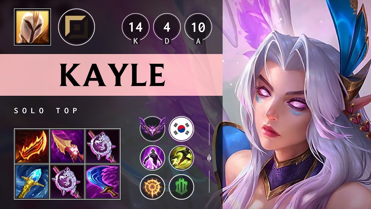 Kayle Top vs Poppy - KR Master Patch 25.18