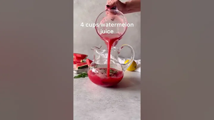 Summer watermelon cocktail recipe for dessert