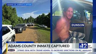 Adams County inmate captured after tip leads to arrest