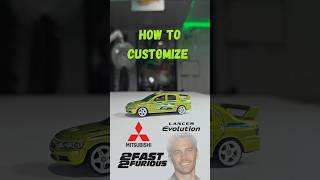 Detailing the Iconic Mitsubishi Lancer Evo From 2 Fast 2 Furious #2fast2furious #Hotwheels #Diecast