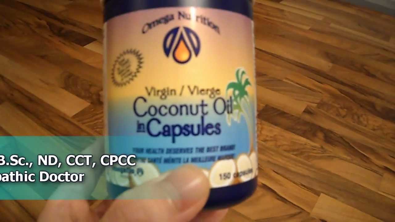 A review of Omega Nutrition certified organic virgin coconut oil capsules Tutorial YouTube