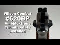 Wilson Combat #620BP Ambidextrous Thumb Safety Installed Magnum Research MR1911GSS