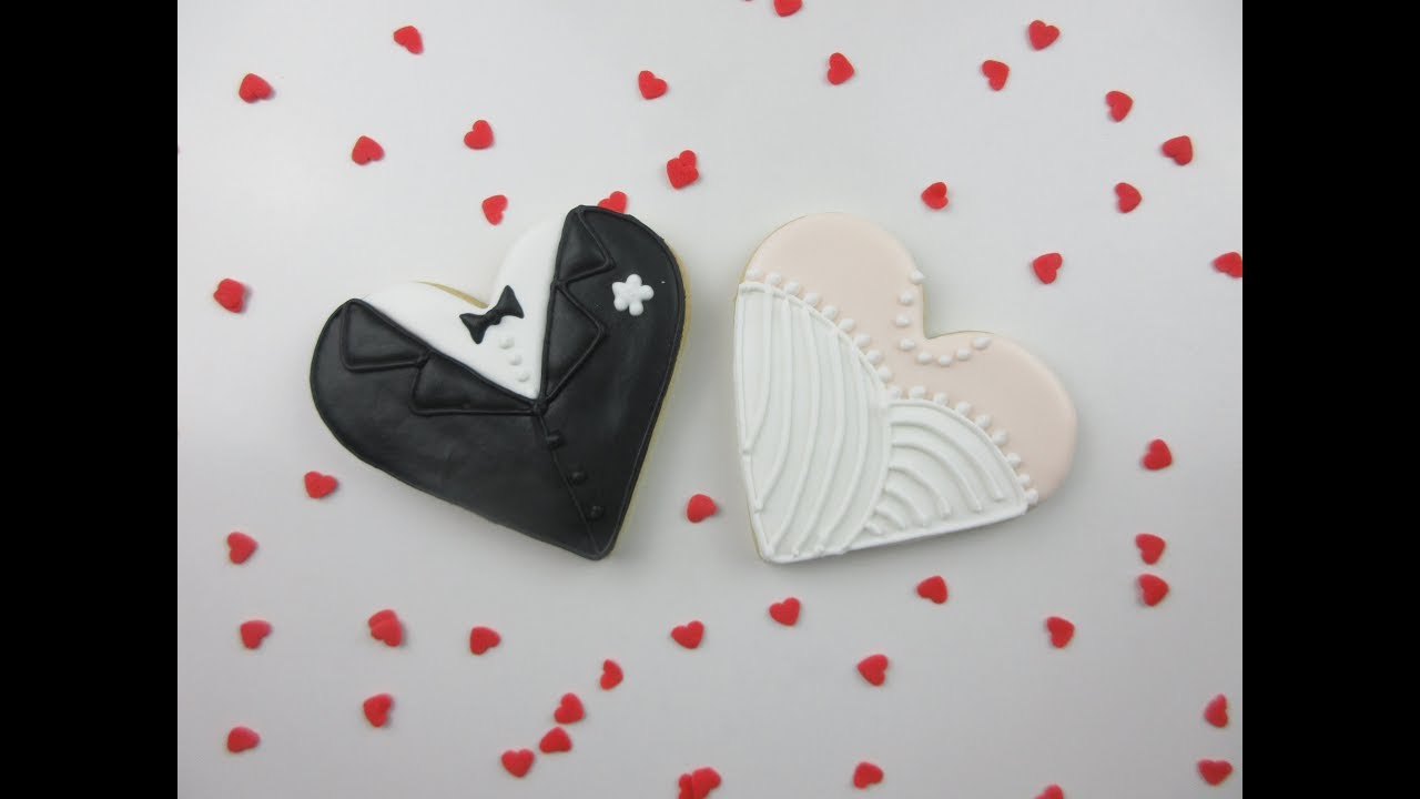 How To Make WEDDING Cookies! (Bride & Groom)