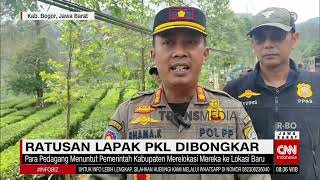 Ratusan Lapak PKL di Bogor Dibongkar