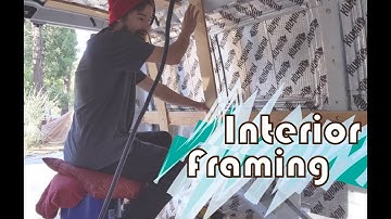 Van Life Build | Ford E350 Stealth Conversion | Interior Wall Framing | Ep 16