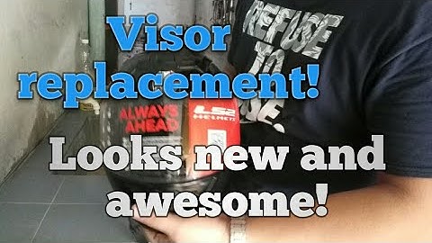 how to change helmet visor. (ls2 rookie)