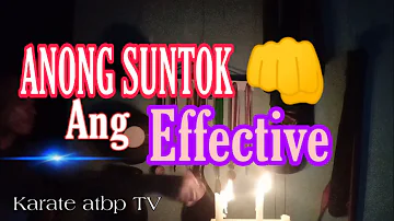 ANONG SUNTOK ANG PINAKA- EFFECTIVE SA PAGPATAY NG APOY NG KANDILA? | Candle Punching | KARATE